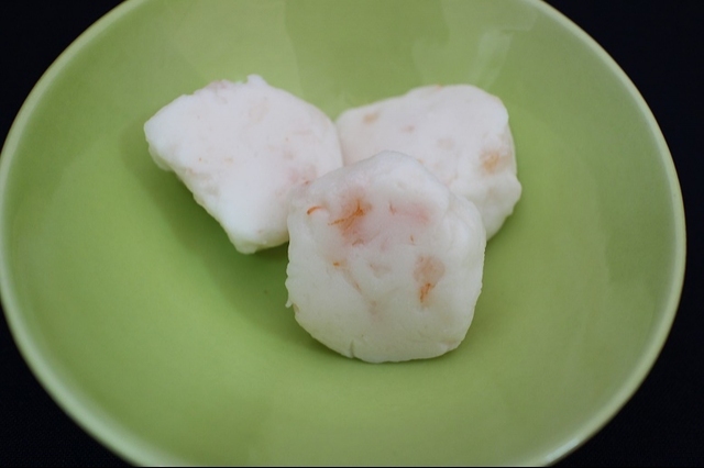 Frozen steamed fish paste ball with shrimp