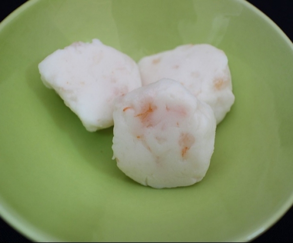 Frozen steamed fish paste ball with shrimp