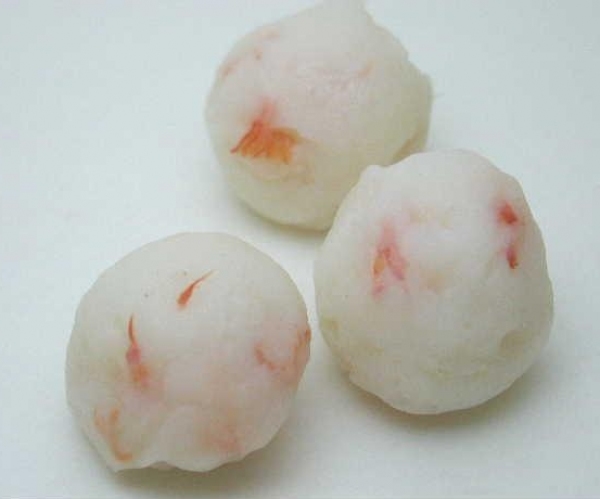 Frozen steamed fish paste ball with shrimp 