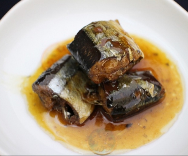 Frozen boiled pacific saury (with soy sauce)